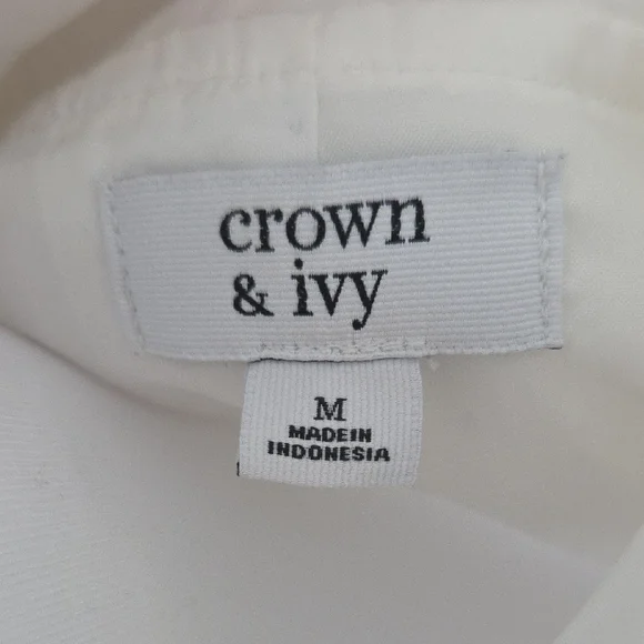 Crown & Ivy Medium Blue and White Hooded Rain Jacket - Picture 2 of 9
